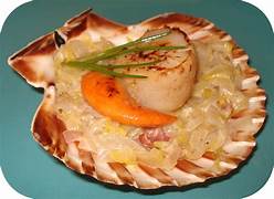 Coquille St Jacques cuisinée